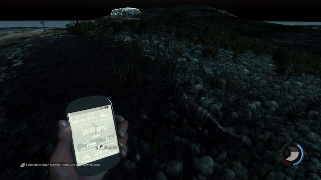 The Forest - der Rebalanced Mod zeigt im Pedometer neue Werte an. (GOD Mode OFF, im nächsten Bild ON)