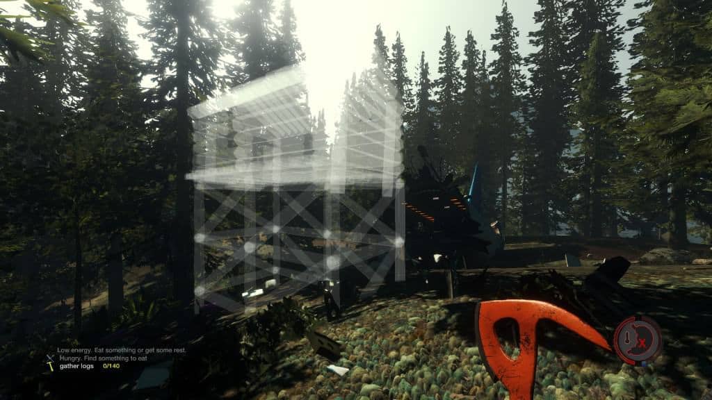 Plattformen einer Holzhütte in Version 0.10