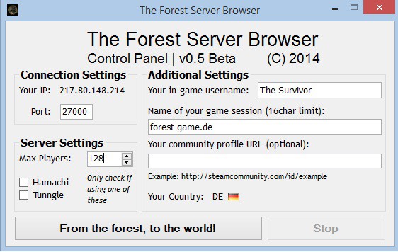 Inoffizieller Server Browser