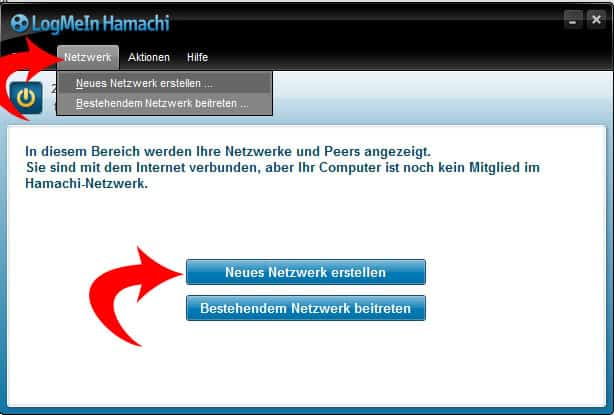 Bild 3: Ein neues Netzwerk wird erstellt.
