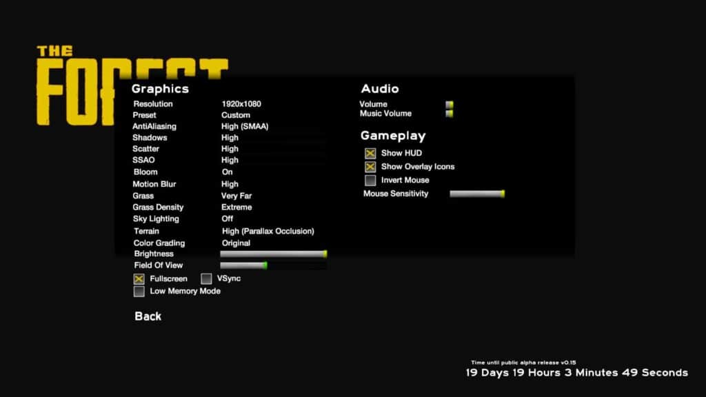 The Forest - Endlich wurde ein FOV Slider hinzugefügt :)