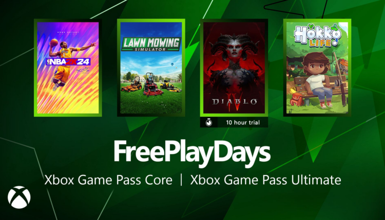 Xbox FreePlay Days unter anderem mit Diablo IV und NBA2K24