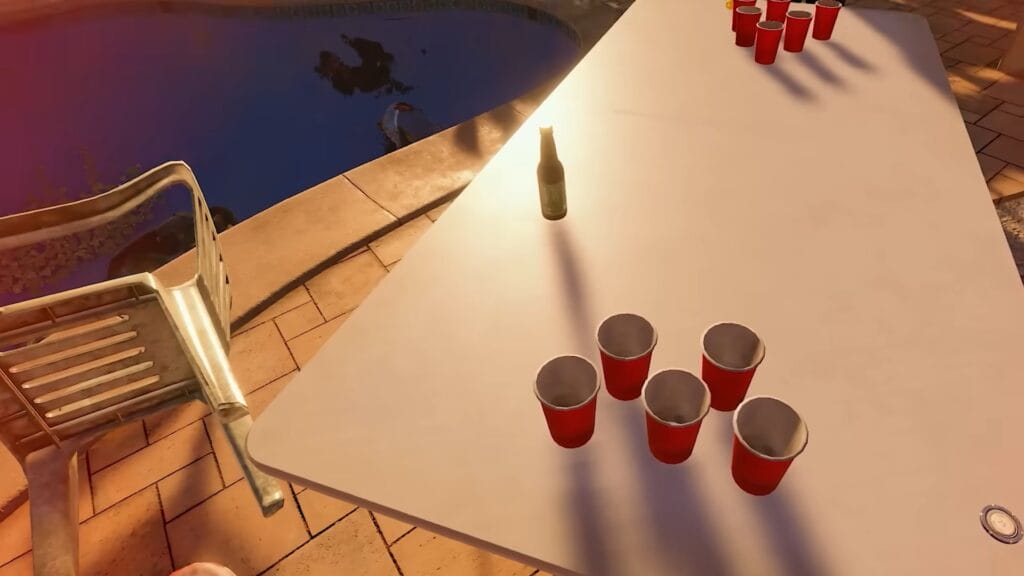 Bier trinken und Beerpong spielen geht ebenfalls