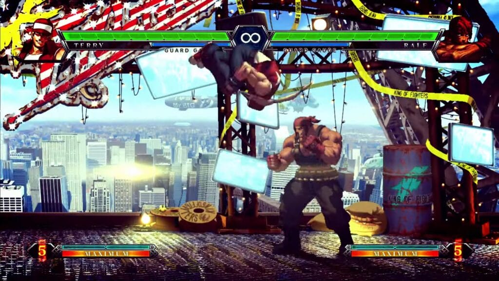 2 Kämpfer fighten in der Arena