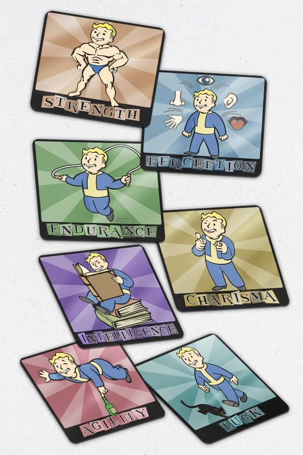7 Skillkarten mit Codes
