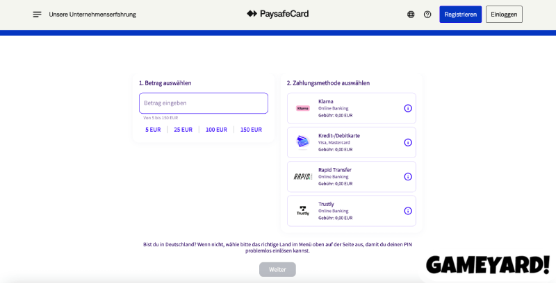 Paysafecard kaufen zum Spielen im Casino ohne KYC