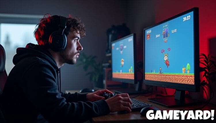 10 Steps to Becoming a Speedrunner in Video Games, Concept art for illustrative purpose, tags: eine - Monok