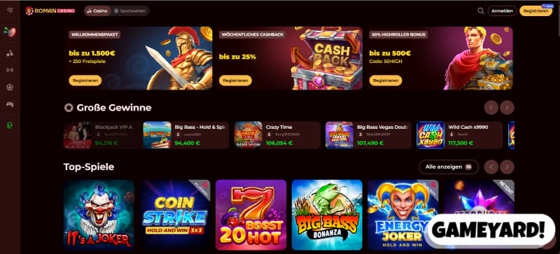 RomanCasino Screenshot