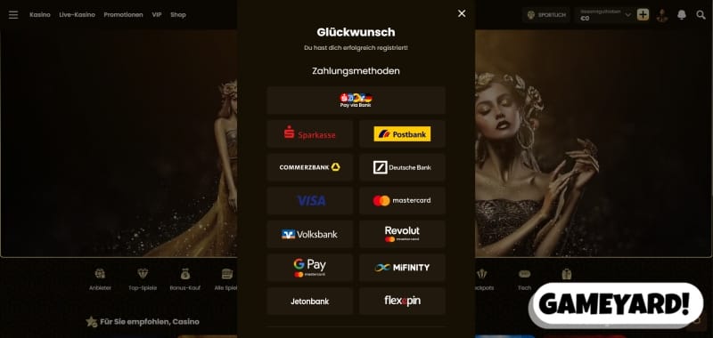 Einzahlung mit PayPal im Casino ohne Verifizierung
