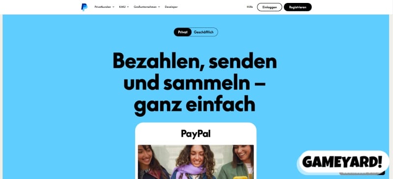 PayPal-Registrierung für die Verwendung in Casinos
