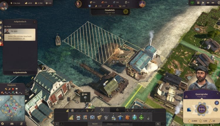 Anno 1800: Quarzsand finden und abbauen
