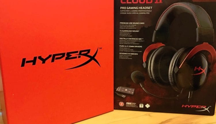 HyperX Cloud 2 mit Verpackung