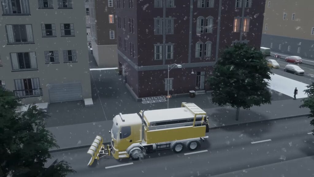 Die Müllabfuhr fährt auch bei Schnee und Eis